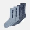 Skechers Boys Cushioned Tennis Socks 4 Pack - Sokken - Stone Mouliné