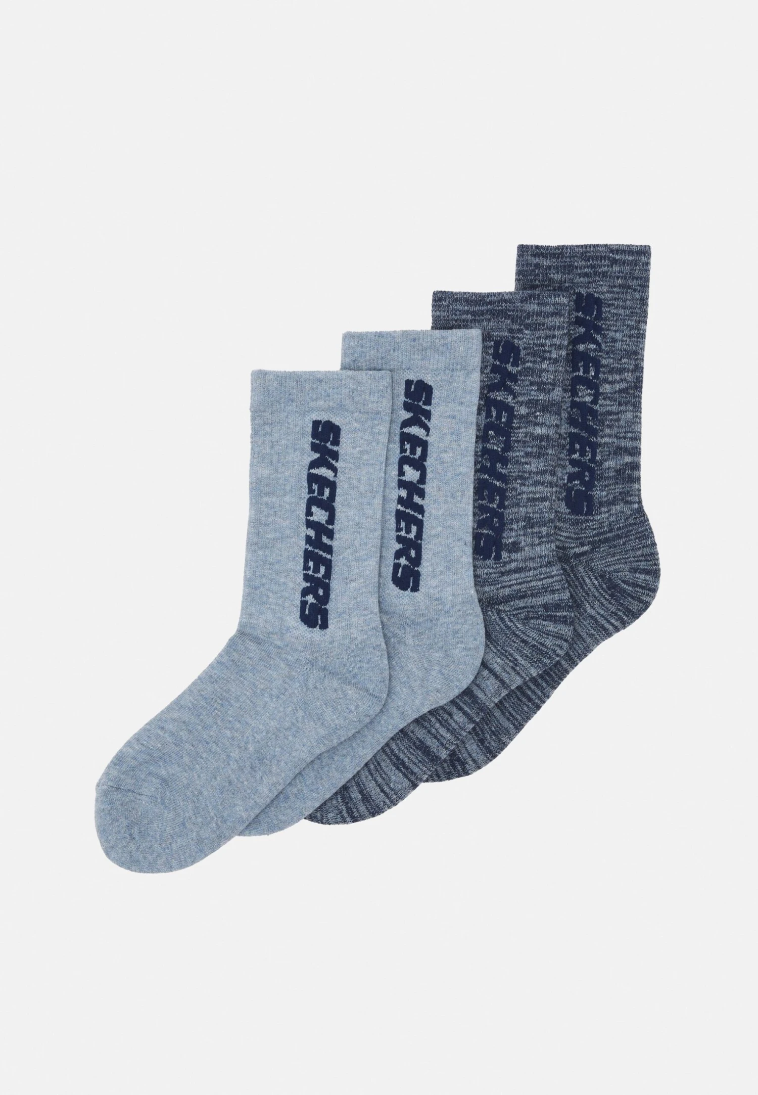 Skechers Boys Cushioned Tennis Socks 4 Pack - Sokken - Stone Mouliné 3 Skechers Boys Cushioned Tennis Socks 4 Pack - Sokken - Stone Mouliné
