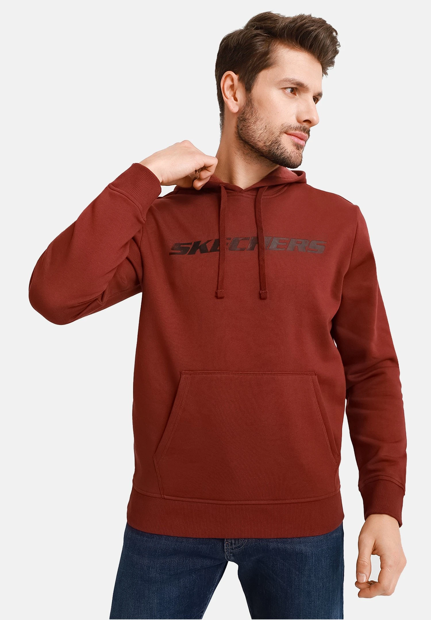 Skechers Apparel Heritage - Hoodie - Dark Brown 3 Skechers Apparel Heritage - Hoodie - Dark Brown