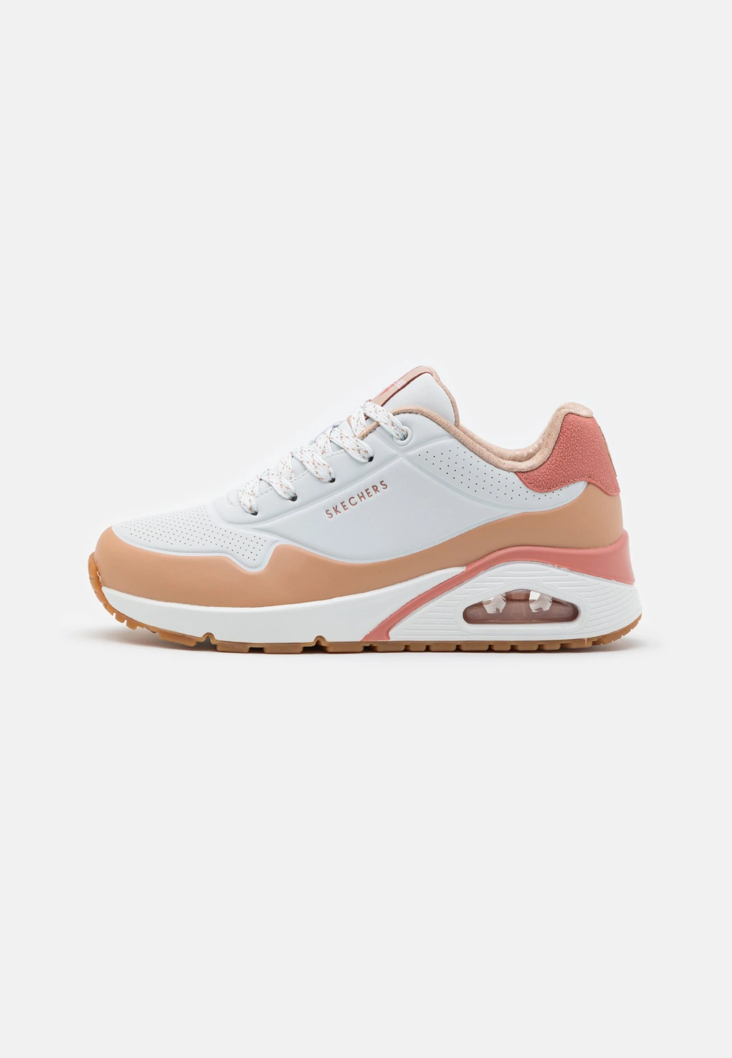 Uno - Sneakers Laag - White/Coral/Tan 4 Uno - Sneakers Laag - White/Coral/Tan - Afbeelding 2
