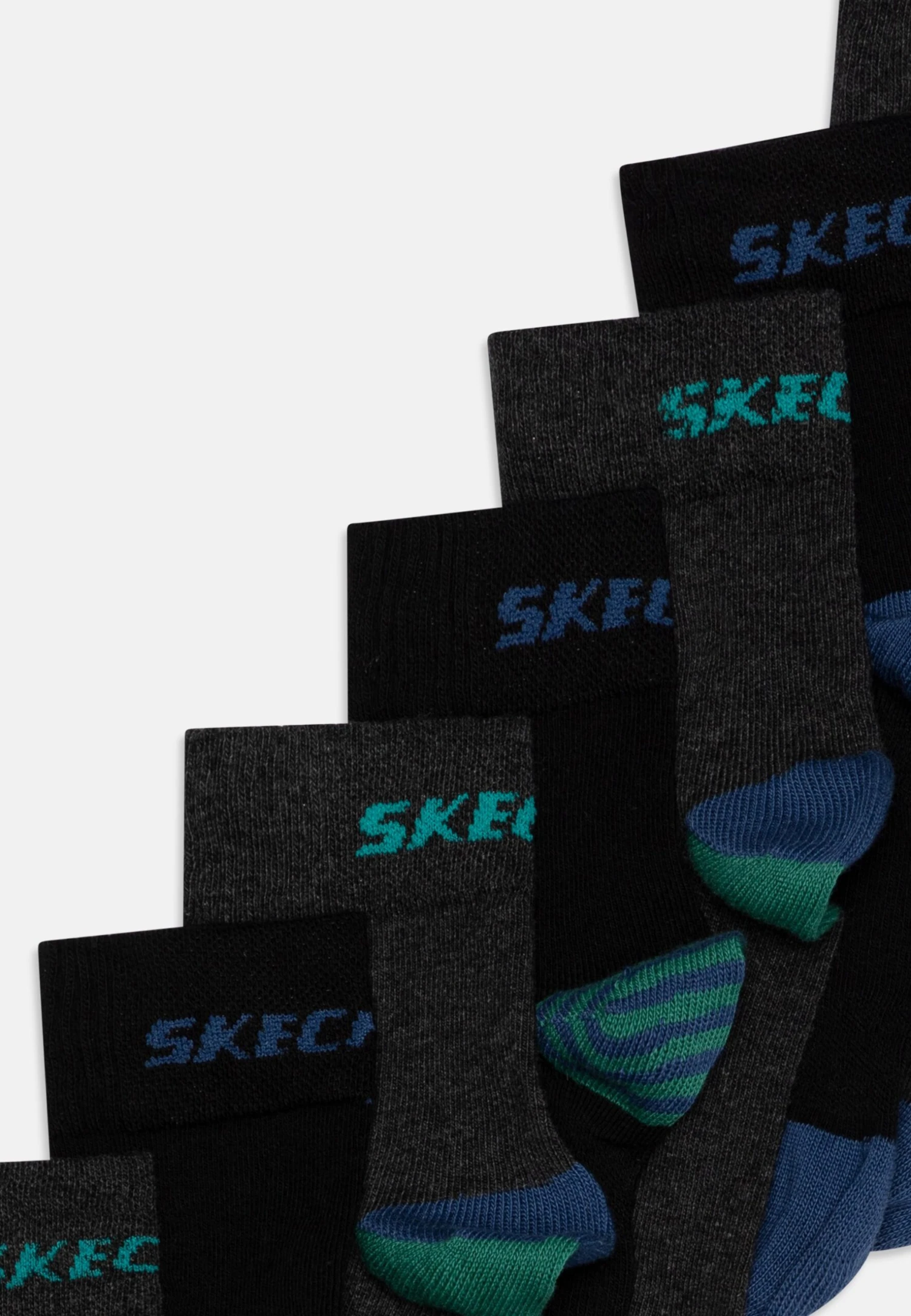 Skechers Ventailation 8 Pack - Sokken - Black Mix 4 Skechers Ventailation 8 Pack - Sokken - Black Mix - Afbeelding 2