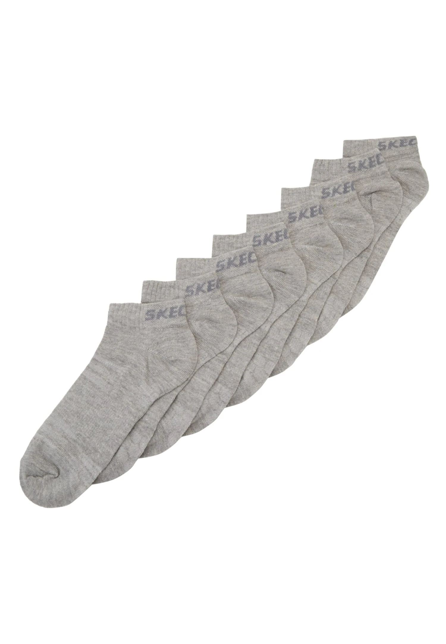 Skechers Basic Sneaker Ventilation 8 Pack - Sokken - Light Grey Melange 4 Skechers Basic Sneaker Ventilation 8 Pack - Sokken - Light Grey Melange - Afbeelding 2