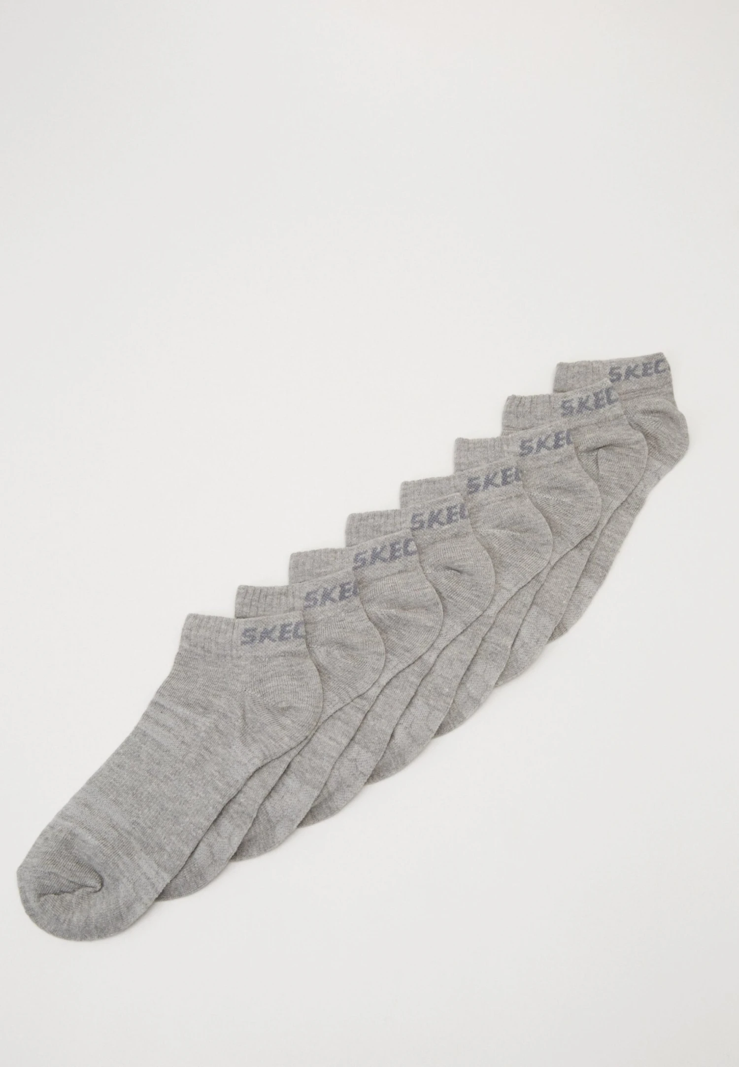 Skechers Basic Sneaker Ventilation 8 Pack - Sokken - Light Grey Melange 3 Skechers Basic Sneaker Ventilation 8 Pack - Sokken - Light Grey Melange