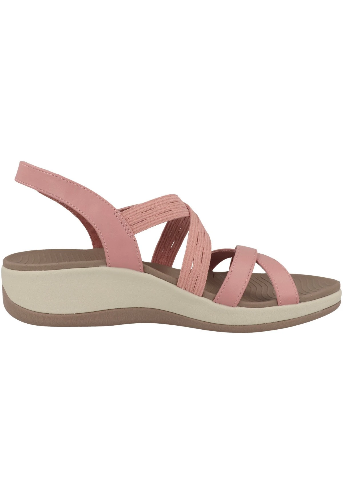 Skechers Arch Fit Sunshine Luxe- Sandalen Met Sleehak - Coral 7 Skechers Arch Fit Sunshine Luxe- Sandalen Met Sleehak - Coral - Afbeelding 5