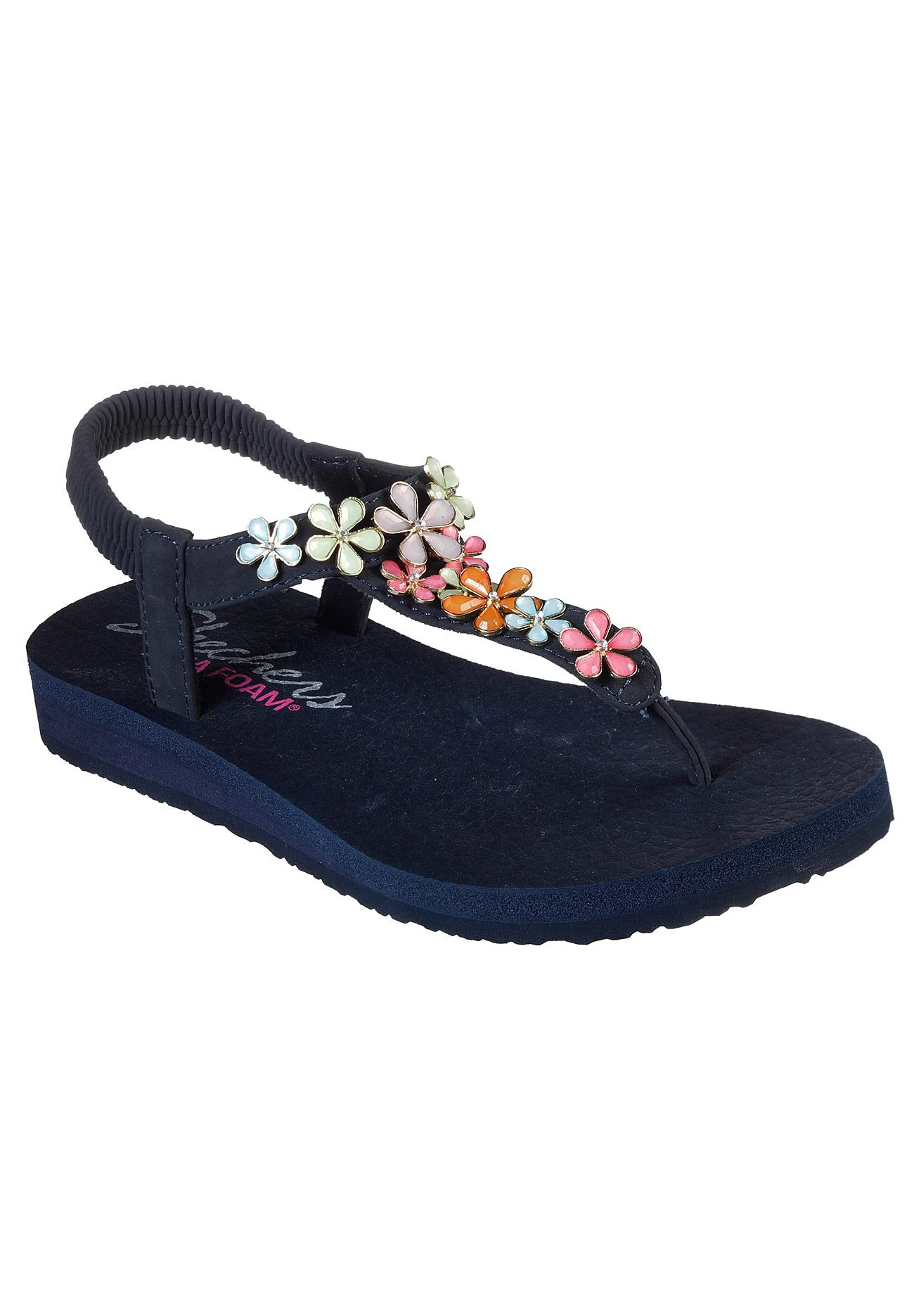 Skechers Meditation - Teensandalen - Navy Mitobuck/ Rhinestone Trim 4 Skechers Meditation - Teensandalen - Navy Mitobuck/ Rhinestone Trim - Afbeelding 2