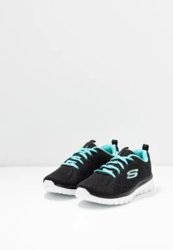 Skechers Graceful - Sneakers Laag - Black/Turquoise -Zalando 52ab4d1314e648ea8bf3f4a200758096