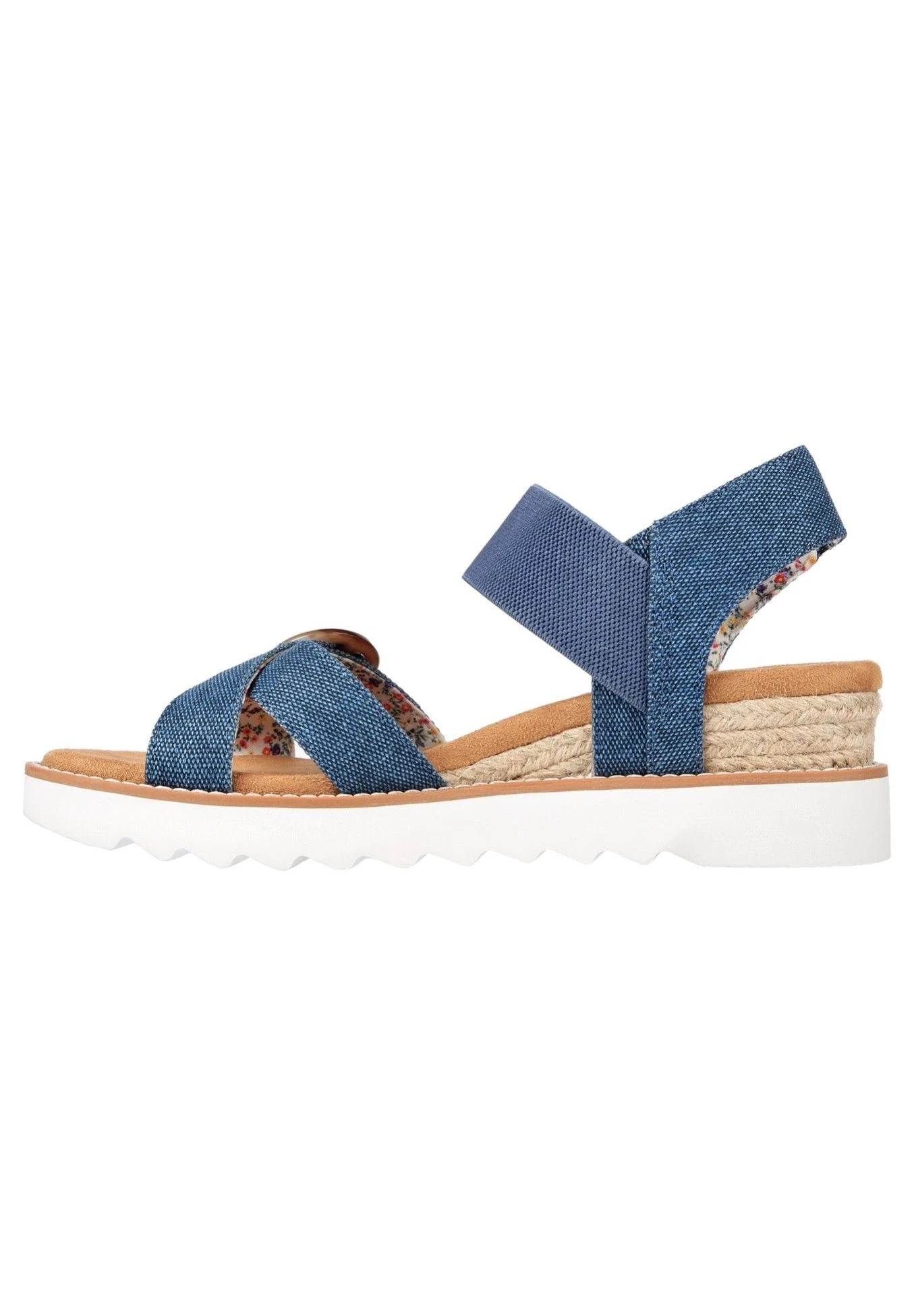 Skechers Bobs Desert Splendid - Sandalen Met Sleehak - Blue 3 Skechers Bobs Desert Splendid - Sandalen Met Sleehak - Blue