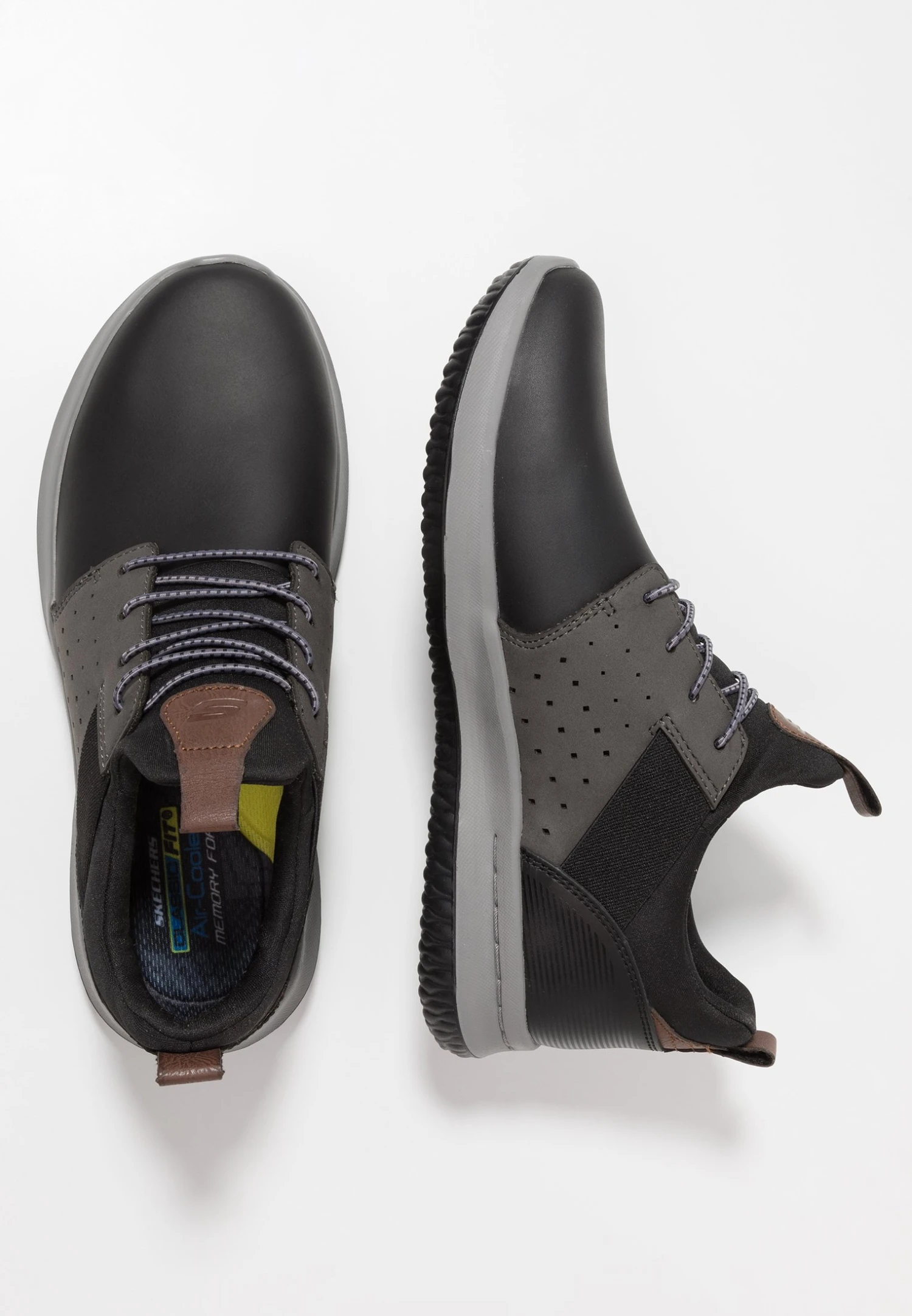 Skechers Delson Axton - Instappers - Black/Gray 4 Skechers Delson Axton - Instappers - Black/Gray - Afbeelding 2