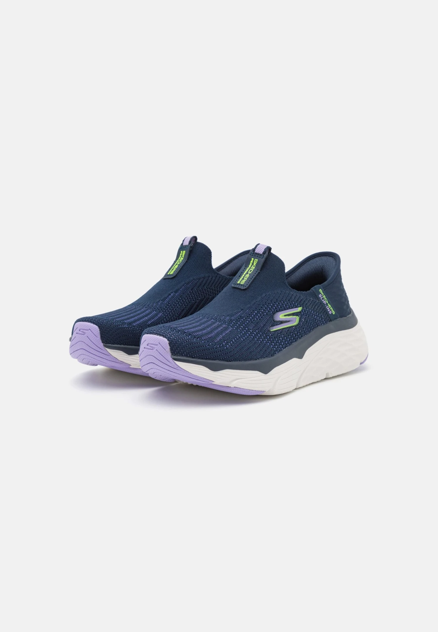 Max Cushioning Elite Slip In - Hardloopschoenen Neutraal - Navy/Lavender 4 Max Cushioning Elite Slip In - Hardloopschoenen Neutraal - Navy/Lavender - Afbeelding 2