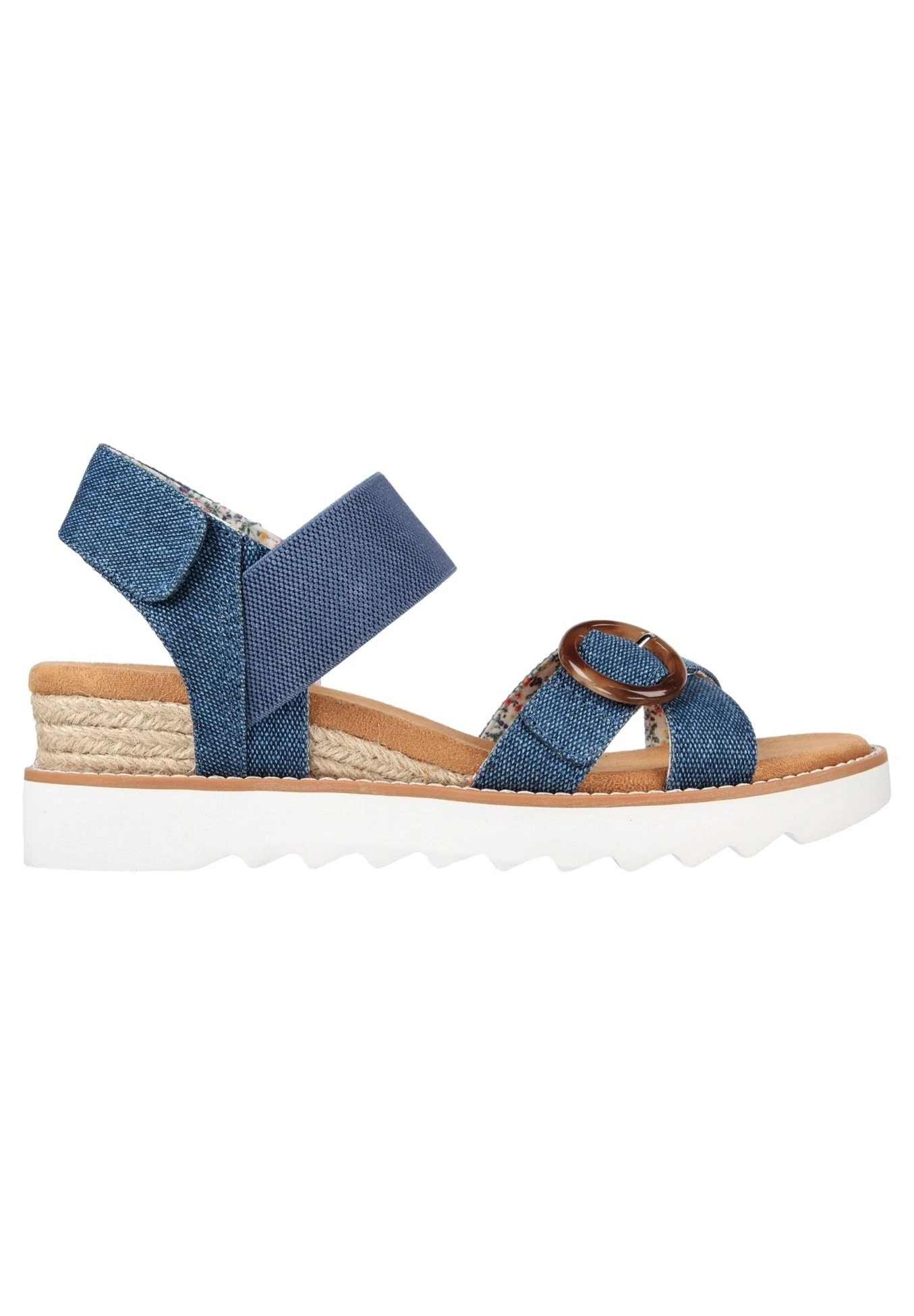 Skechers Bobs Desert Splendid - Sandalen Met Sleehak - Blue 6 Skechers Bobs Desert Splendid - Sandalen Met Sleehak - Blue - Afbeelding 4
