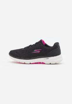 Go Walk 6 Iconic Vision - Sportieve Wandelschoenen - Black/Hot Pink
