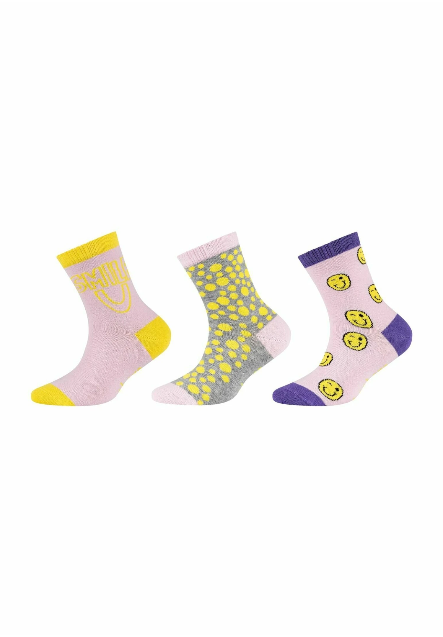 Skechers Organic Smiley 6P - Sokken - Blue Mix 4 Skechers Organic Smiley 6P - Sokken - Blue Mix - Afbeelding 2