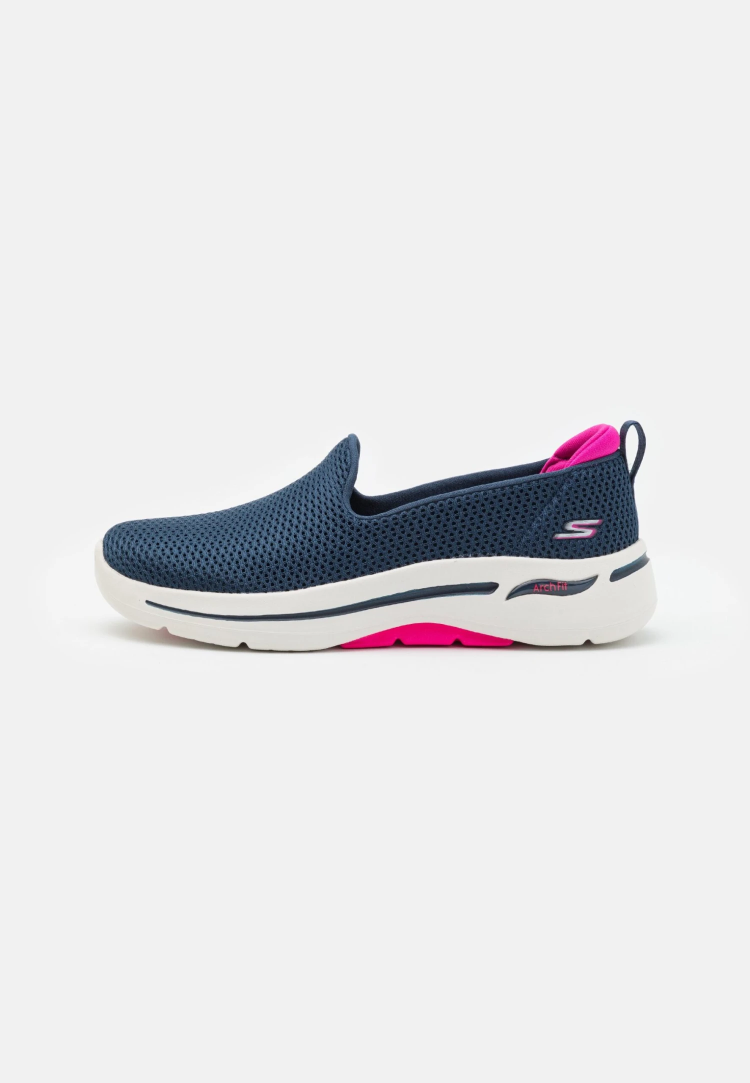 Go Walk Arch Fit Slip On - Sportieve Wandelschoenen - Navy Textile/Hot Pink Trim 3 Go Walk Arch Fit Slip On - Sportieve Wandelschoenen - Navy Textile/Hot Pink Trim