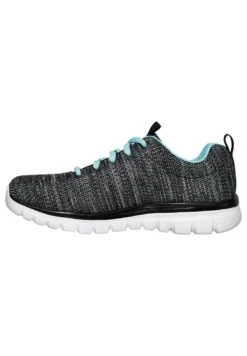 Skechers Graceful Twisted Fortune Damen Sc - Sneakers Laag - Bktq Black/Turquiose -Zalando 68e238a9745f47bbab7cc7cc9e62113e