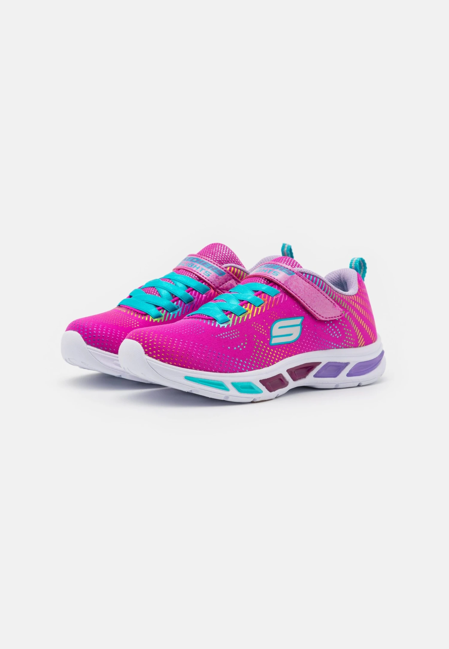 Skechers Litebeams - Sneakers Laag - Neon Pink/Multicolour 4 Skechers Litebeams - Sneakers Laag - Neon Pink/Multicolour - Afbeelding 2