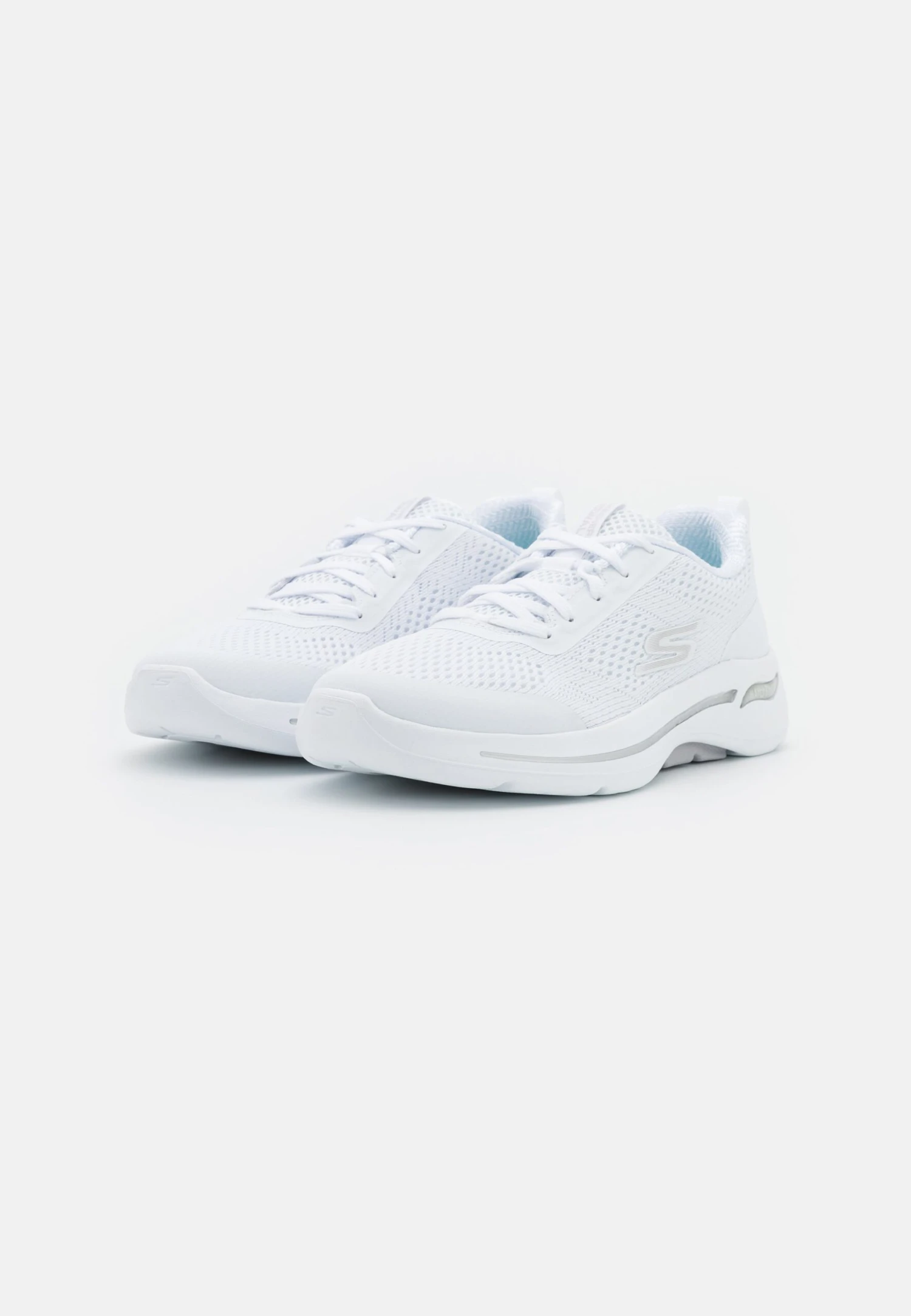 Go Walk Arch Fit Lace Up - Sportieve Wandelschoenen - White/Silver 4 Go Walk Arch Fit Lace Up - Sportieve Wandelschoenen - White/Silver - Afbeelding 2