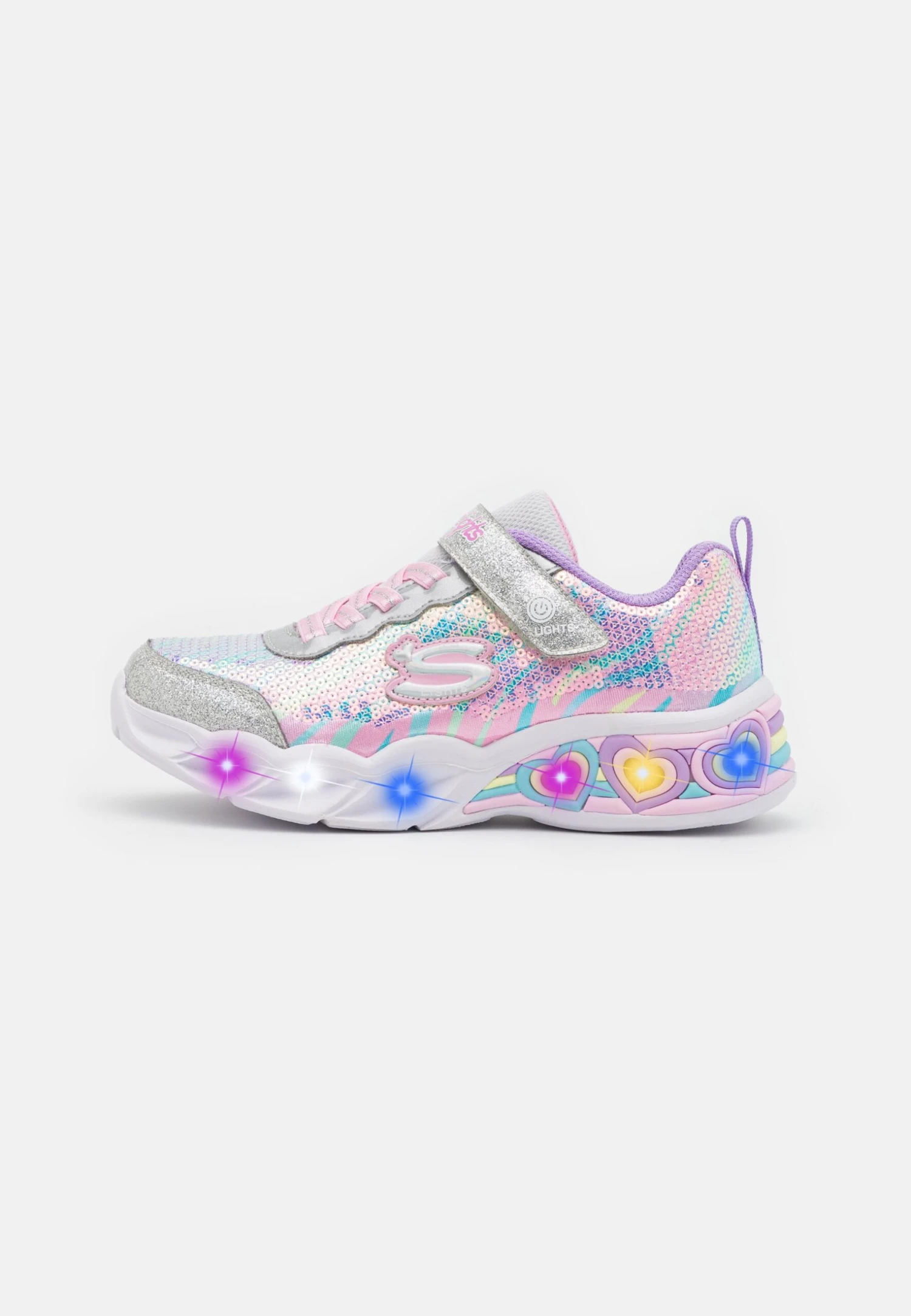 Skechers Sweetheart Lights - Sneakers Laag - Silver/Multi-Coloured 3 Skechers Sweetheart Lights - Sneakers Laag - Silver/Multi-Coloured