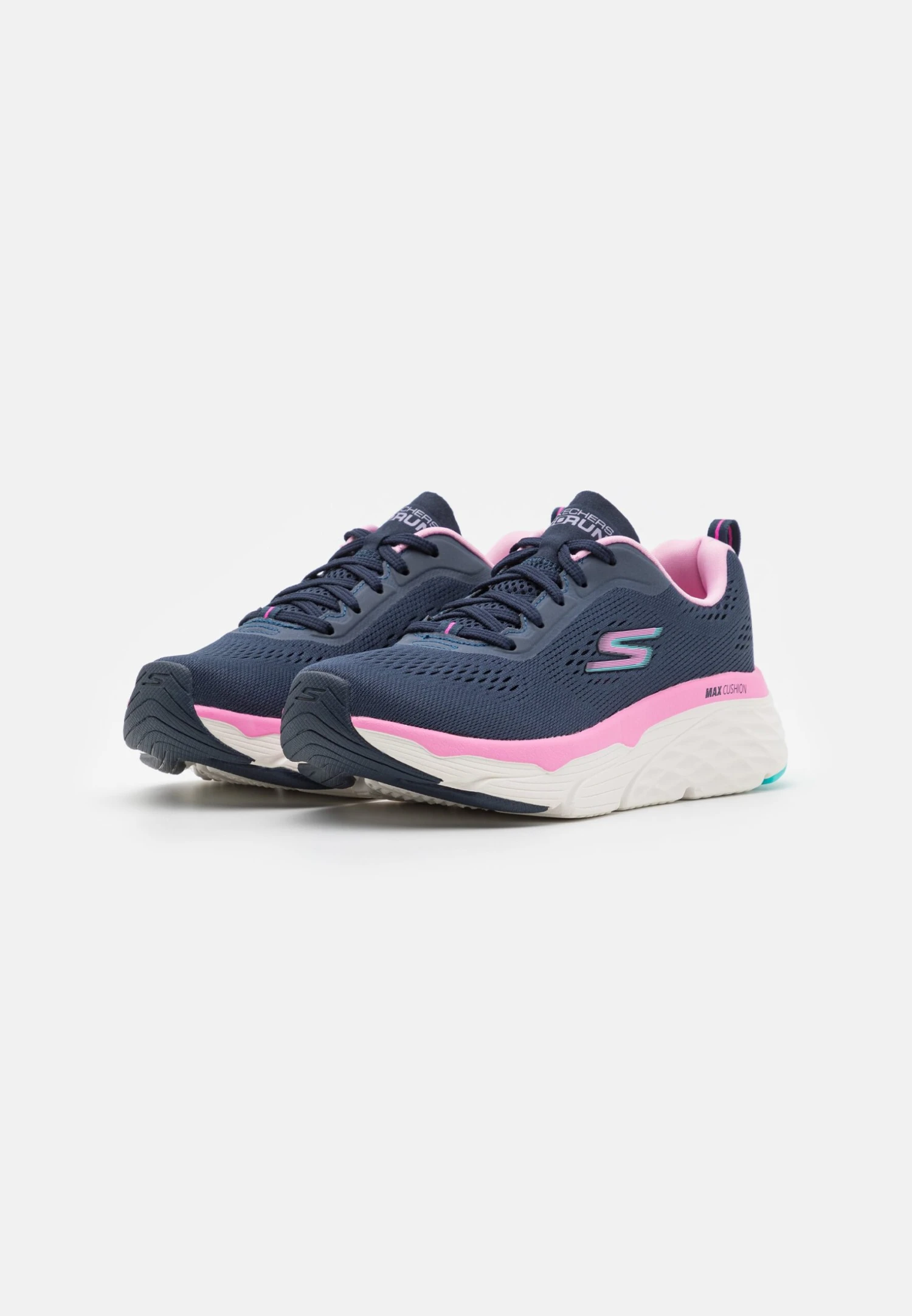 Max Cushioning Elite Lace Up - Hardloopschoenen Neutraal - Navy/Pink 4 Max Cushioning Elite Lace Up - Hardloopschoenen Neutraal - Navy/Pink - Afbeelding 2