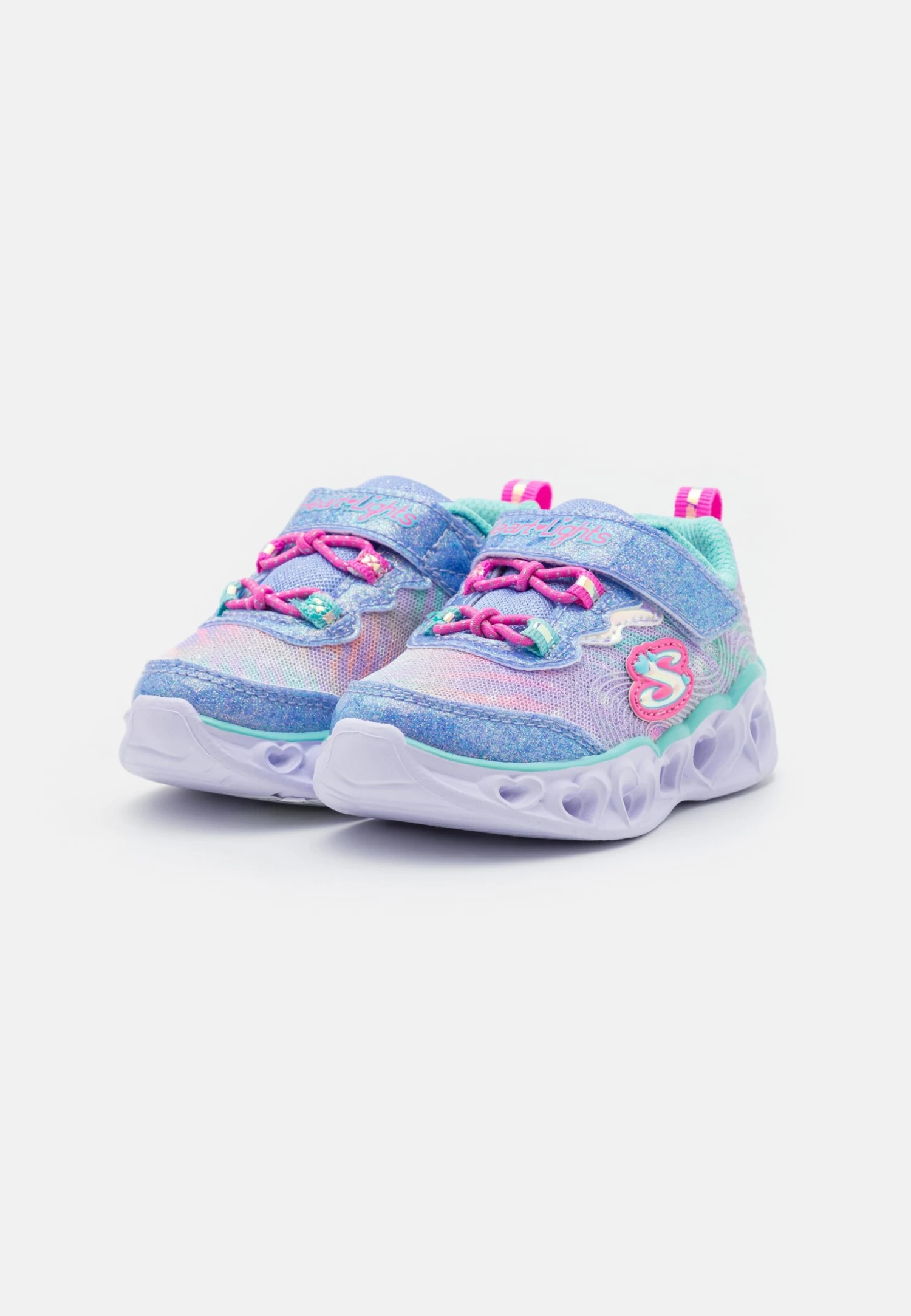 Skechers Heart Lights - Sneakers Laag - Blue Sparkle/Multi-Coloured 4 Skechers Heart Lights - Sneakers Laag - Blue Sparkle/Multi-Coloured - Afbeelding 2