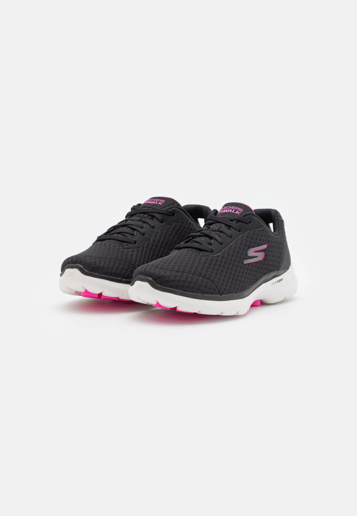 Go Walk 6 Iconic Vision - Sportieve Wandelschoenen - Black/Hot Pink 4 Go Walk 6 Iconic Vision - Sportieve Wandelschoenen - Black/Hot Pink - Afbeelding 2