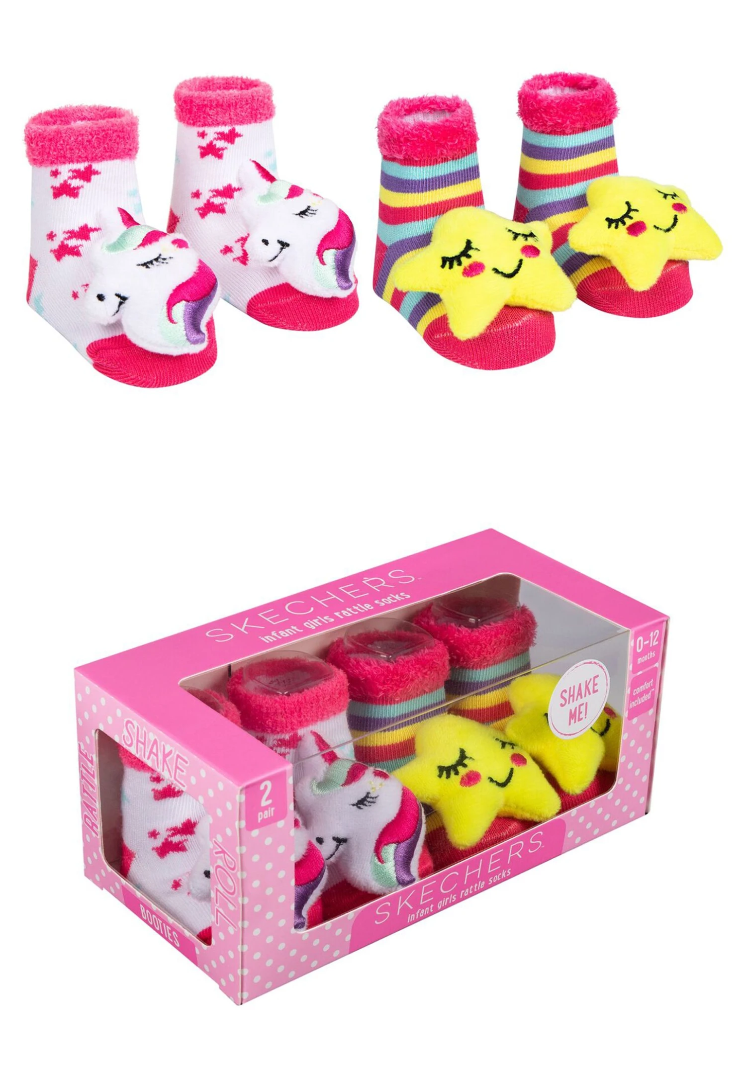 Skechers Baby Animal Unisex 2 Pack - Sokken - Pink 3 Skechers Baby Animal Unisex 2 Pack - Sokken - Pink