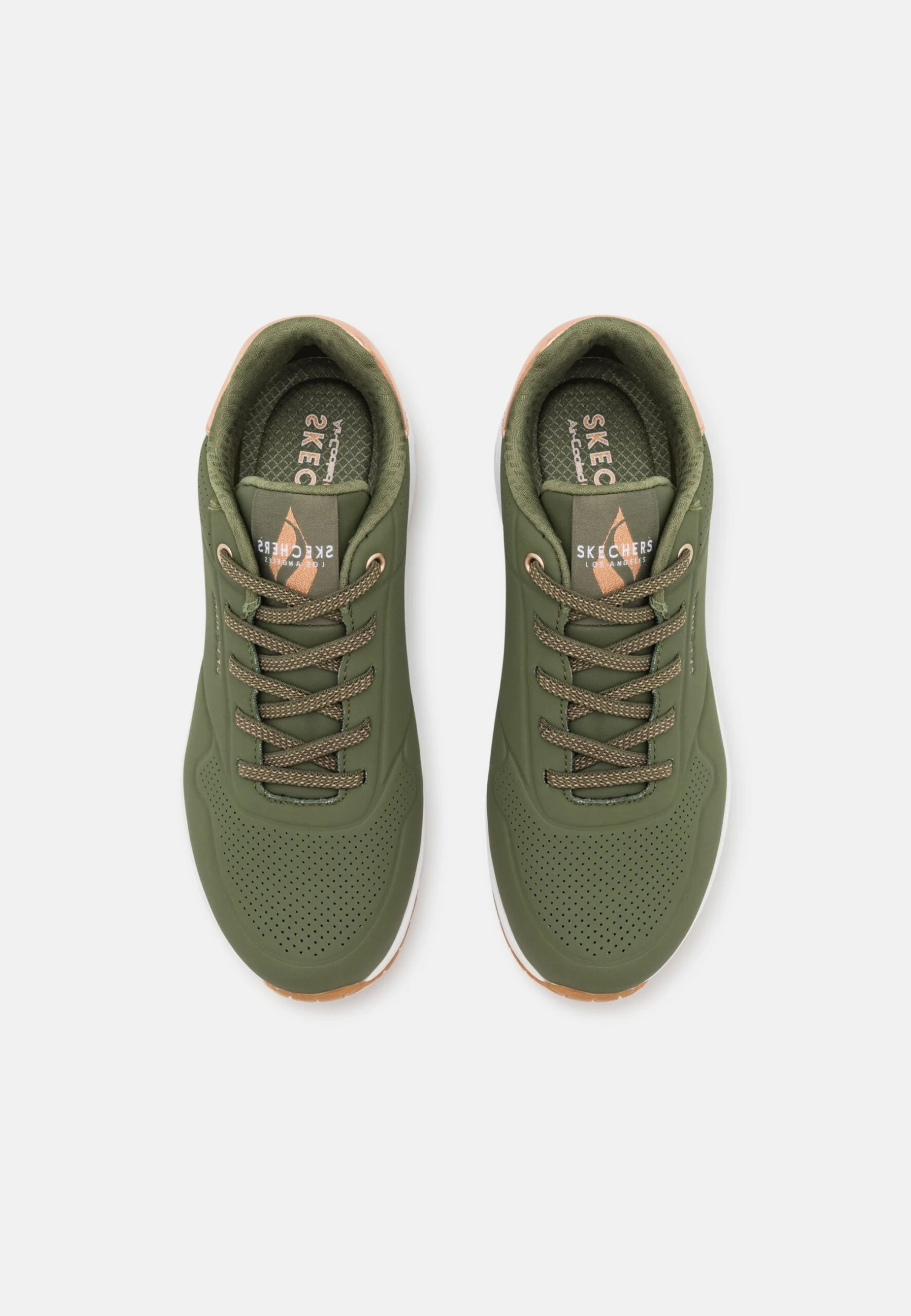 Uno - Sneakers Laag - Olive Durabuck/Rose Gold Trim 8 Uno - Sneakers Laag - Olive Durabuck/Rose Gold Trim - Afbeelding 6