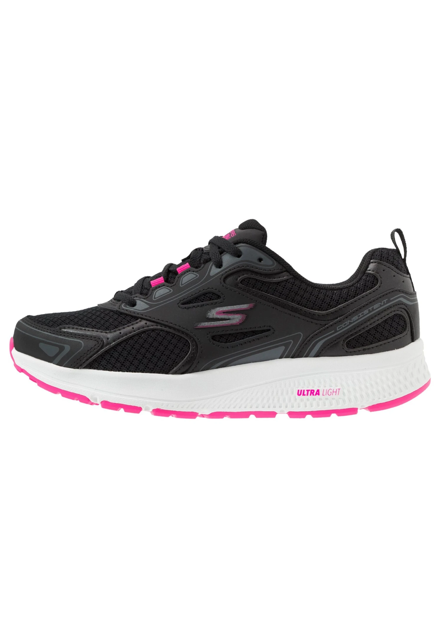 Go Run Consistent Lace Up - Hardloopschoenen Neutraal - Black/Pink 3 Go Run Consistent Lace Up - Hardloopschoenen Neutraal - Black/Pink