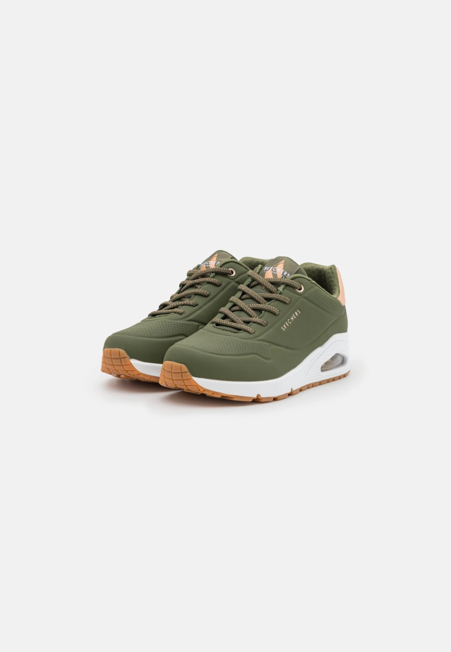 Uno - Sneakers Laag - Olive Durabuck/Rose Gold Trim 5 Uno - Sneakers Laag - Olive Durabuck/Rose Gold Trim - Afbeelding 3