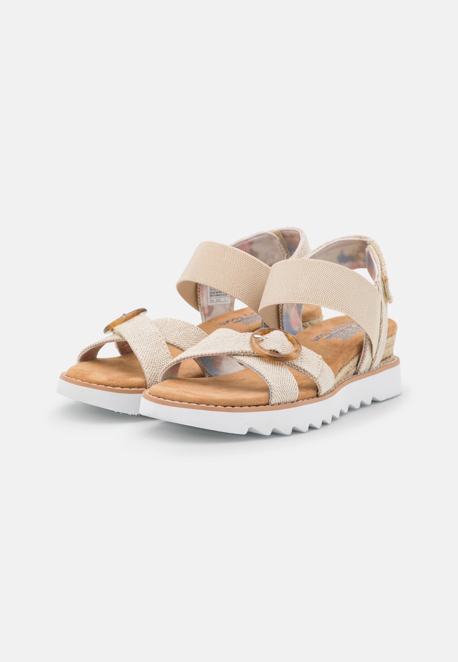 Skechers Desert Kiss Hi - Sandalen Met Sleehak - Natural 5 Skechers Desert Kiss Hi - Sandalen Met Sleehak - Natural - Afbeelding 3