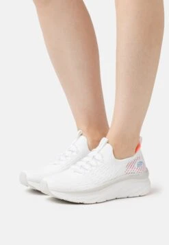 D'Lux Walker Relaxed Fit - Sneakers Laag - White/Neon Coral