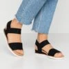 Skechers Desert Kiss - Sandalen Met Sleehak - Black