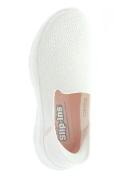 Go Walk Flex Slip In - Sportieve Wandelschoenen - Off White Textile/Trim -Zalando ce937c503d0a4b10b53f4b982b00b2b9