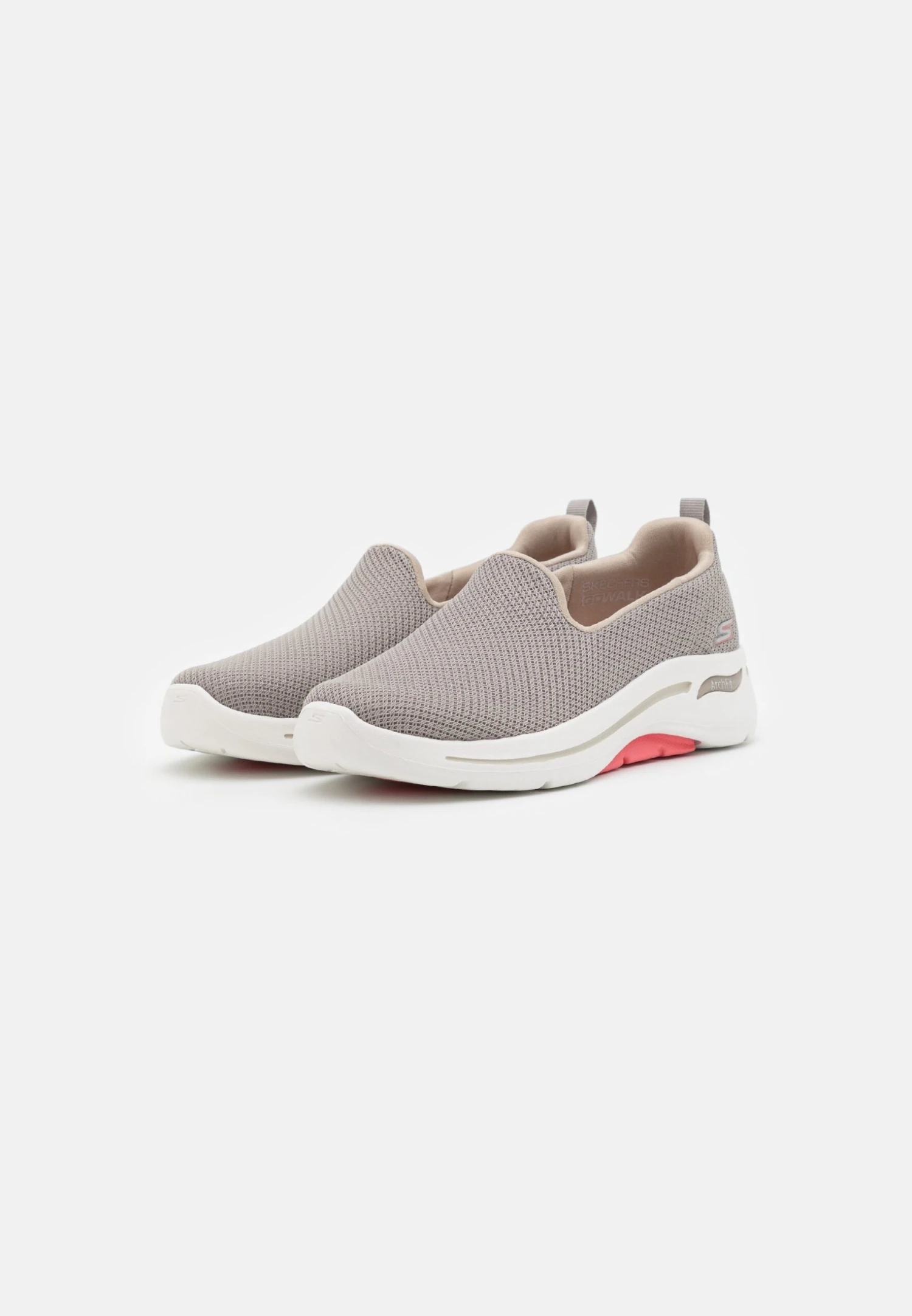 Go Walk Arch Fit - Sportieve Wandelschoenen - Taupe/Coral 4 Go Walk Arch Fit - Sportieve Wandelschoenen - Taupe/Coral - Afbeelding 2