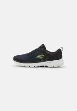 Go Walk 6 Bungee Lace Up - Sportieve Wandelschoenen - Noir/Multi-Coloured