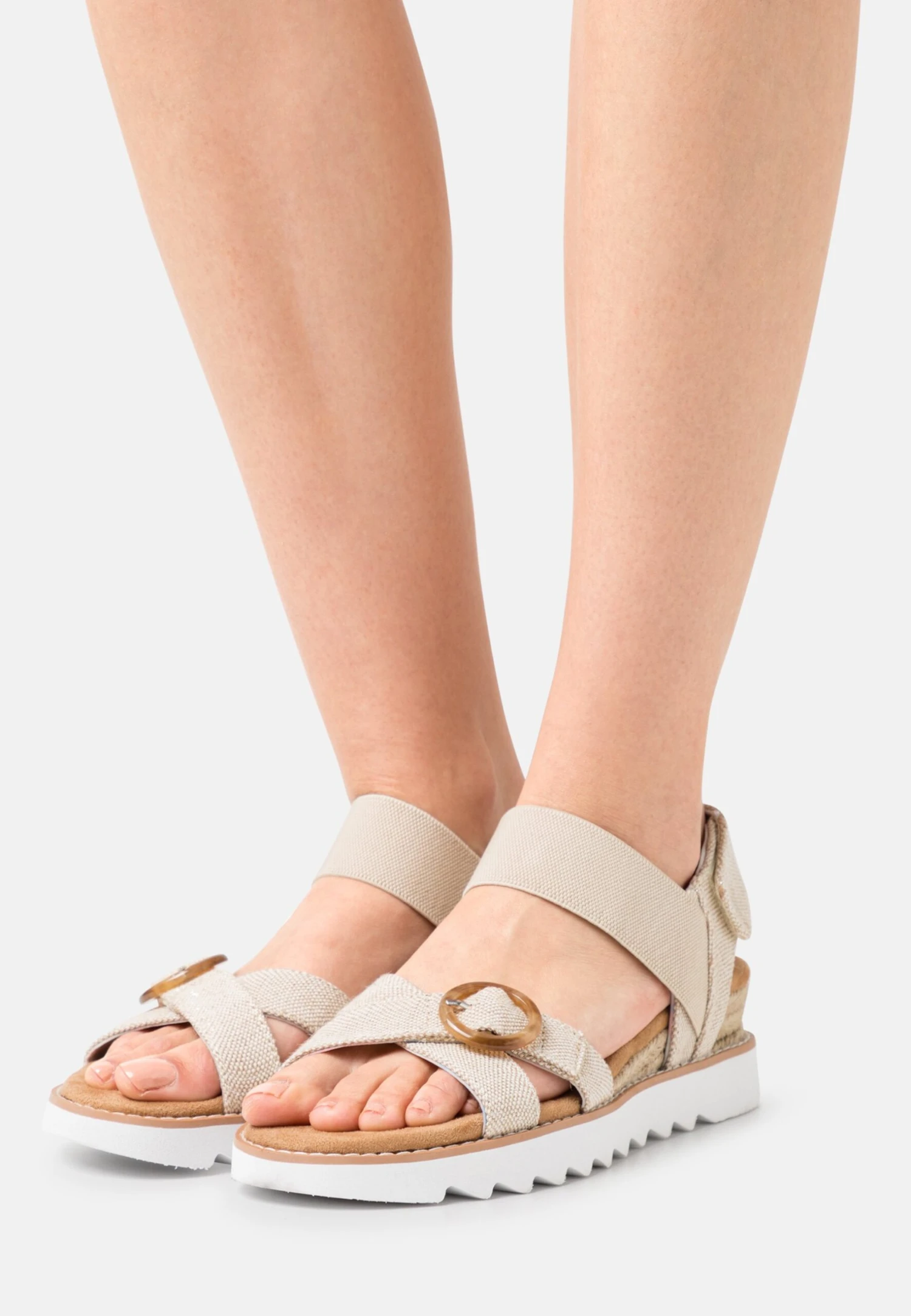 Skechers Desert Kiss Hi - Sandalen Met Sleehak - Natural 3 Skechers Desert Kiss Hi - Sandalen Met Sleehak - Natural
