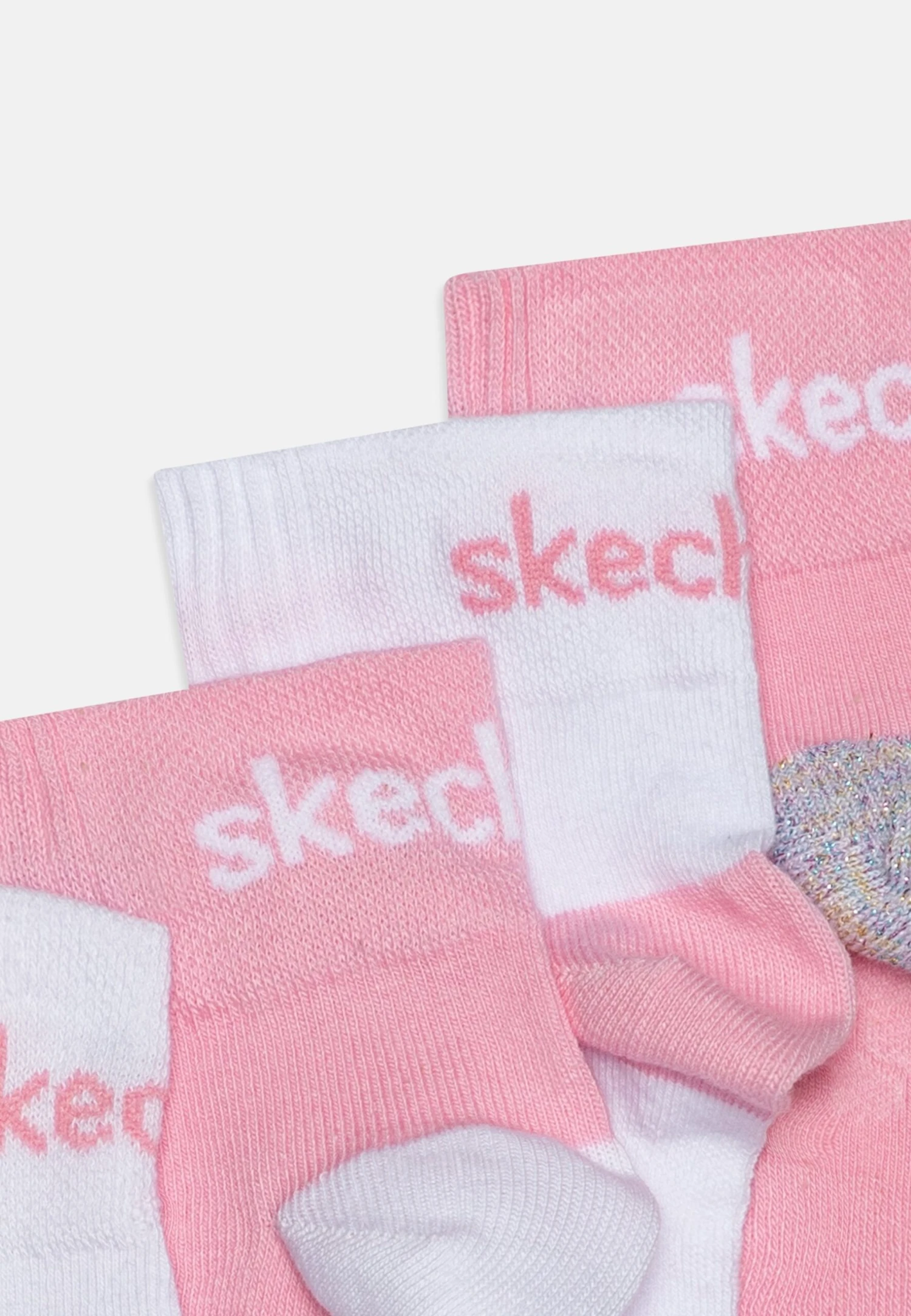 Skechers Ventailation 4 Pack - Sokken - White Mix 4 Skechers Ventailation 4 Pack - Sokken - White Mix - Afbeelding 2