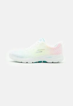 Go Walk 6 Bungee Lace Up - Sportieve Wandelschoenen - White/Multicolor