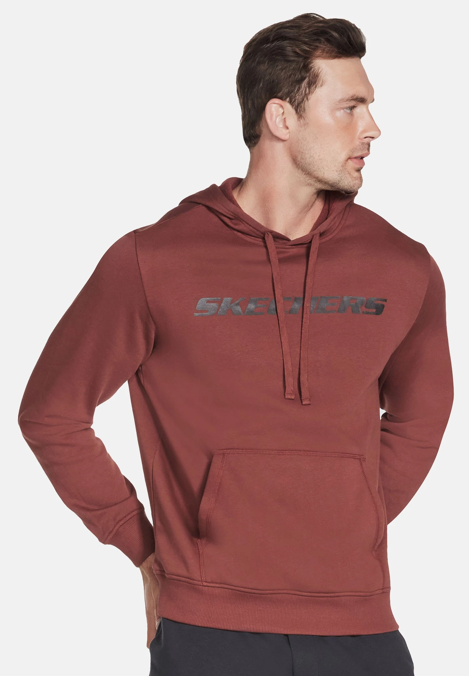 Skechers Apparel Heritage - Hoodie - Dark Brown 5 Skechers Apparel Heritage - Hoodie - Dark Brown - Afbeelding 3