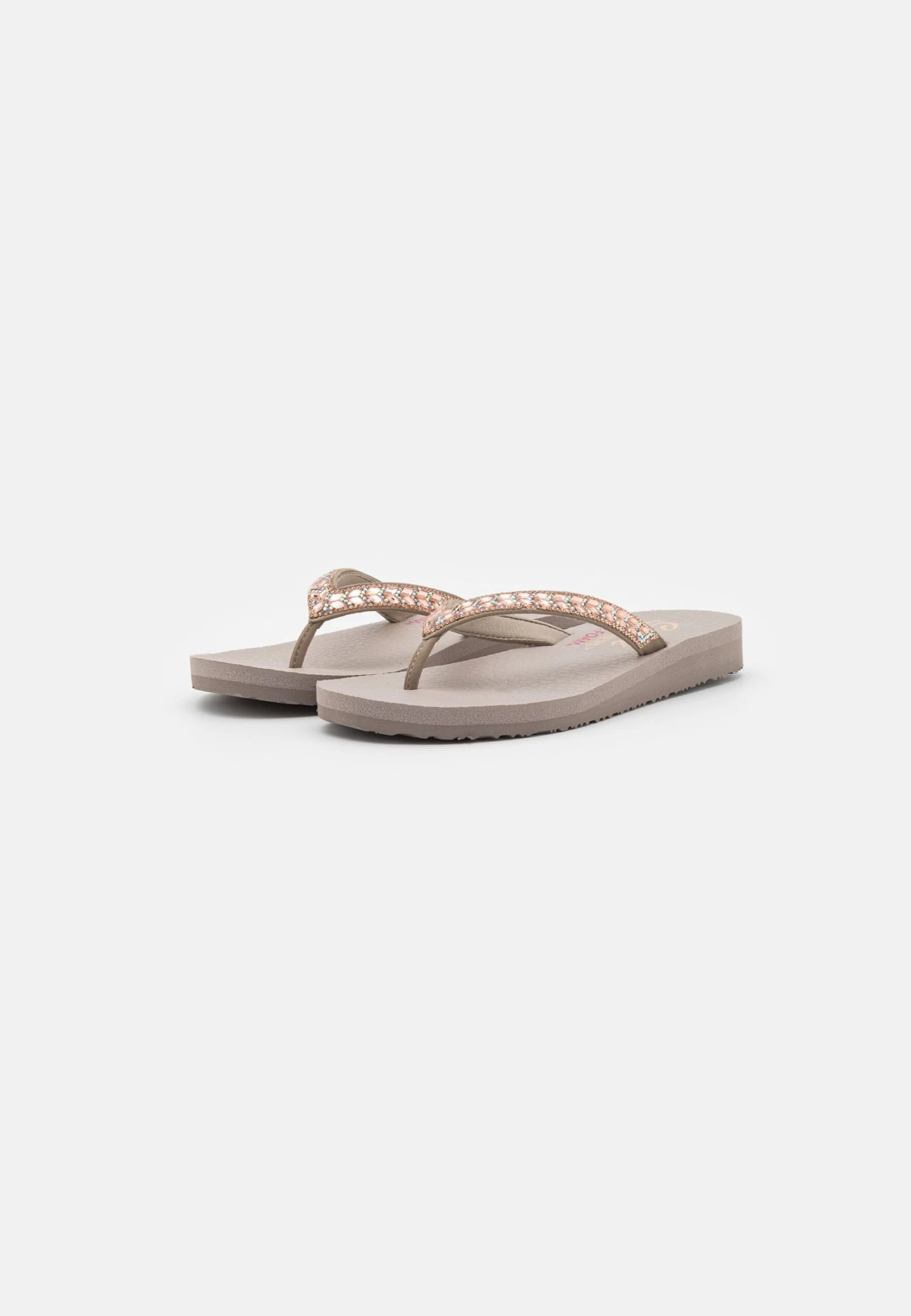 Skechers Meditation - Teensandalen - Taupe/Pink 5 Skechers Meditation - Teensandalen - Taupe/Pink - Afbeelding 3